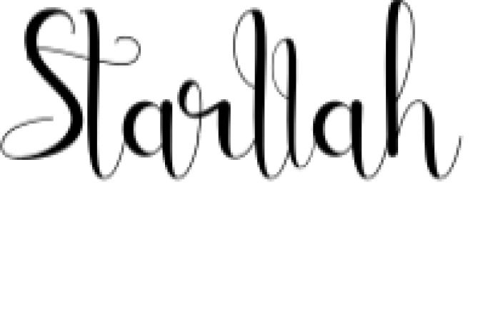Starllah Font Preview