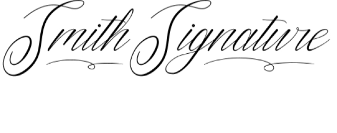 Smith Signature Font Preview