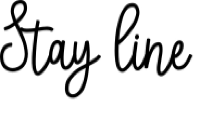 Stay Line Font Preview
