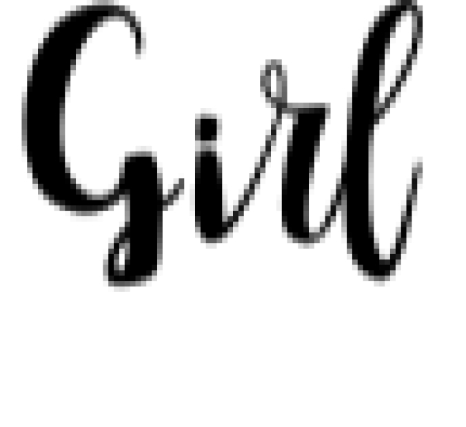 Girl Font Preview