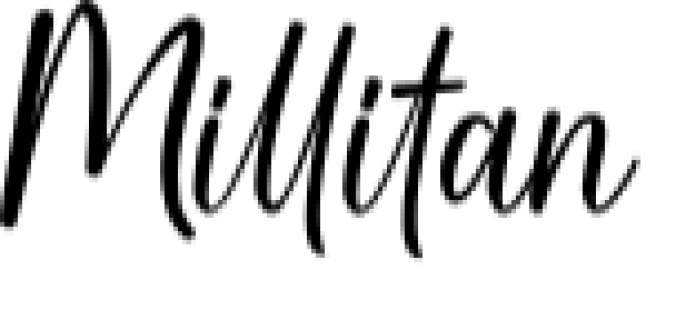 Millitan Font Preview