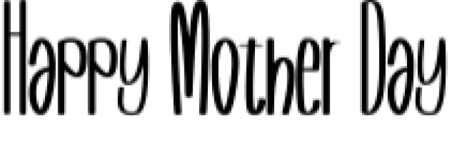 Happy Mother Day Font Preview