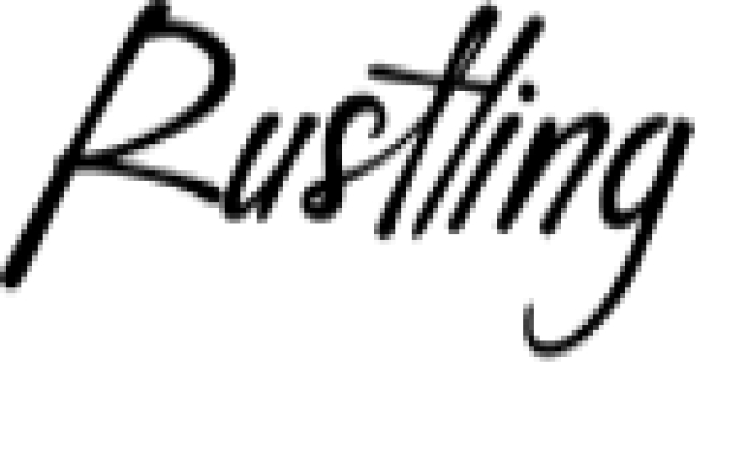 Rustling Font Preview