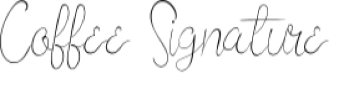 Coffee Signature Font Preview