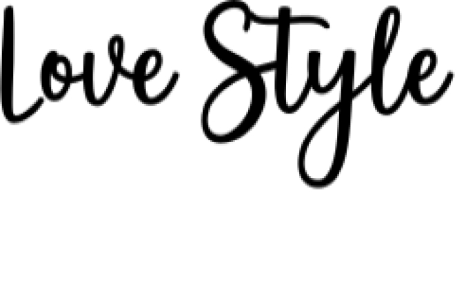 Love Style Font Preview