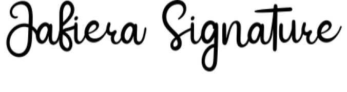 Jafiera Signature Font Preview