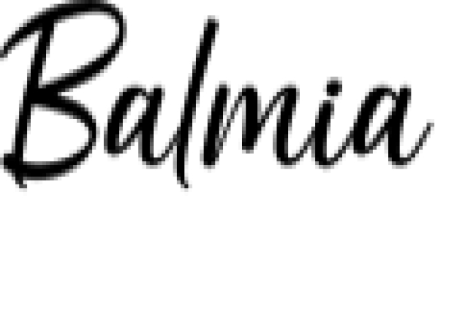 Balmia Font Preview