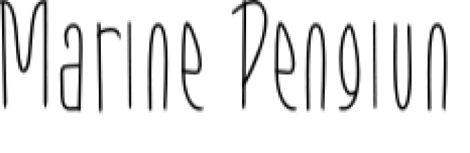 Marine Penguin Font Preview