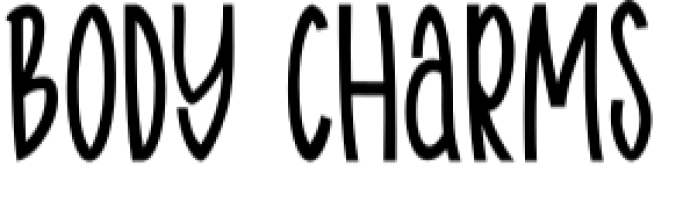Body Charms Font Preview