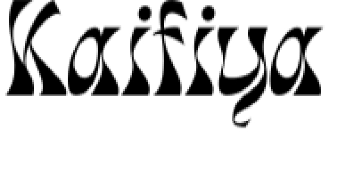 Kaifiya Font Preview