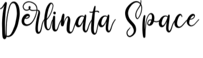 Derlinata Space Font Preview