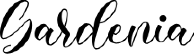 Gardenia Font Preview
