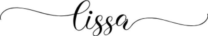 Lissa Font Preview