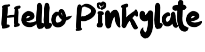 Hello Pinkylate Font Preview