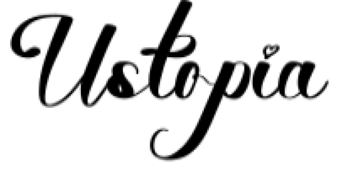 Ustopia Font Preview