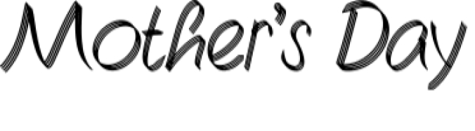 Mother's Day Font Preview