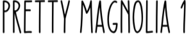 Pretty Magnolia Font Preview
