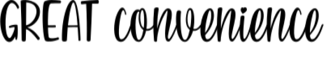 Great Convenience Font Preview
