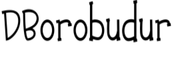 D'Borobudur Font Preview