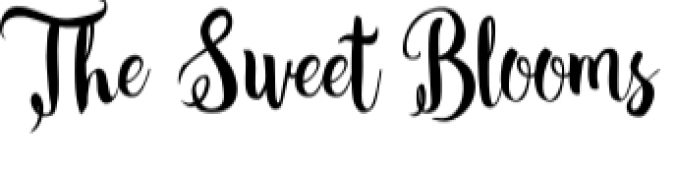 The Sweet Blooms Font Preview