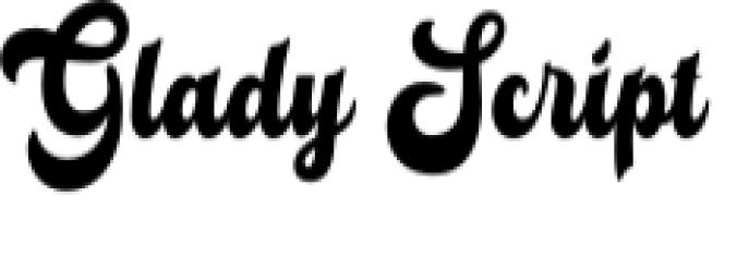 Glady Font Preview