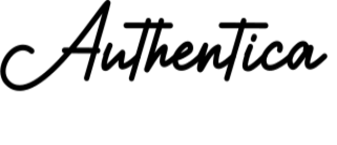 Authentica Font Preview