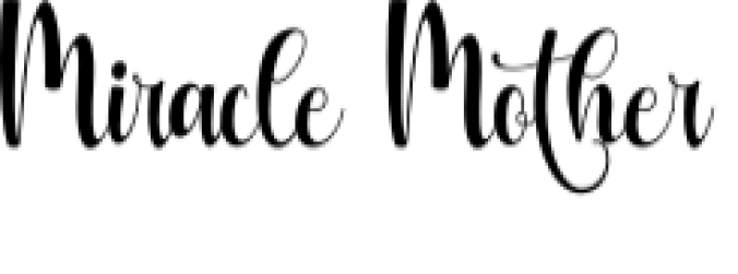 Miracle Mother Font Preview