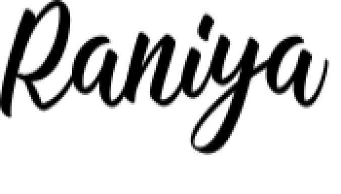 Raniya Font Preview