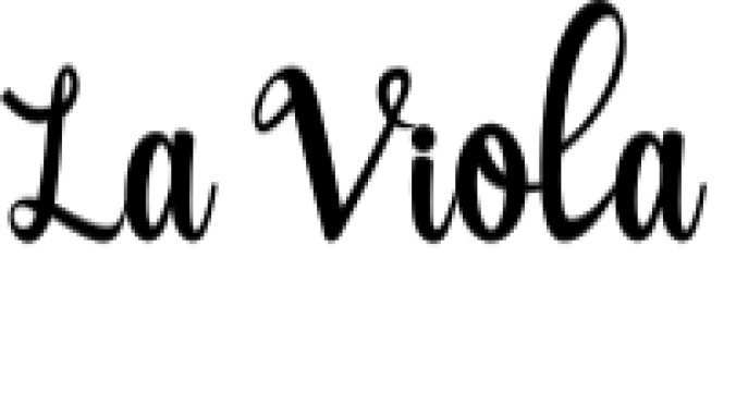 La Viola Font Preview