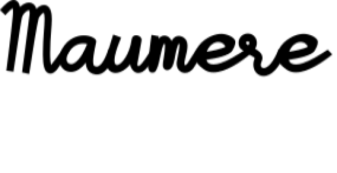 Maumere Font Preview