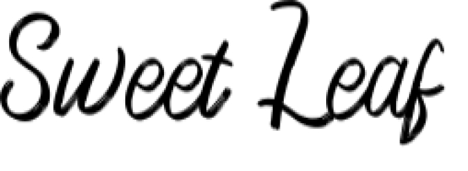Sweet Leaf Font Preview
