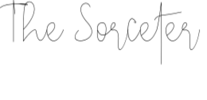 The Sorcoter Signature Font Preview