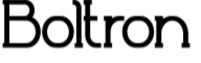 Boltron Font Preview