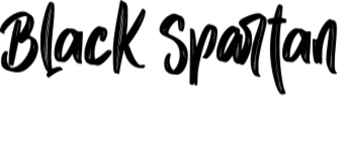 Black Spartan Font Preview