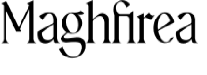 Maghfirea Font Preview