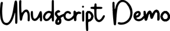 Uhudscrip Font Preview