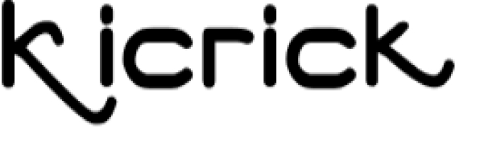 Kicrick Font Preview