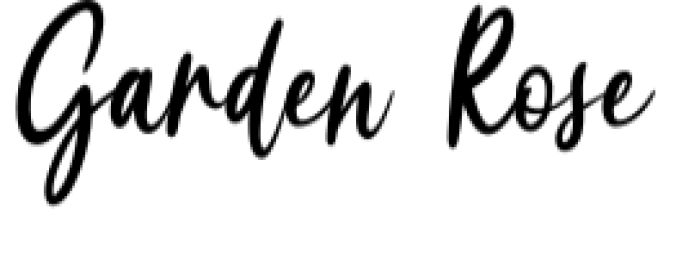 Garden Rose Font Preview