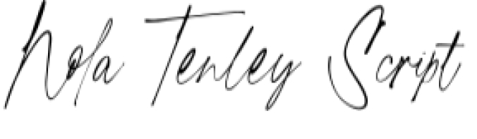 Nola Tenley Font Preview