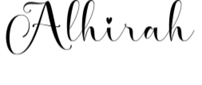 Alhirah Font Preview