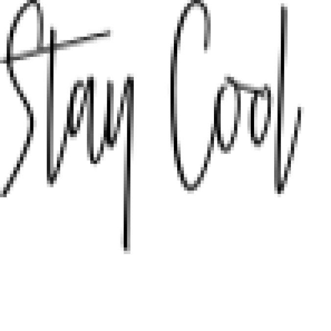 Stay Cool Font Preview