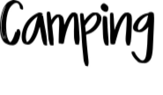 Camping Font Preview