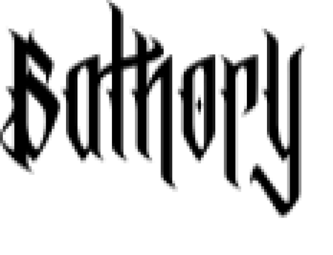 Bathory Font Preview