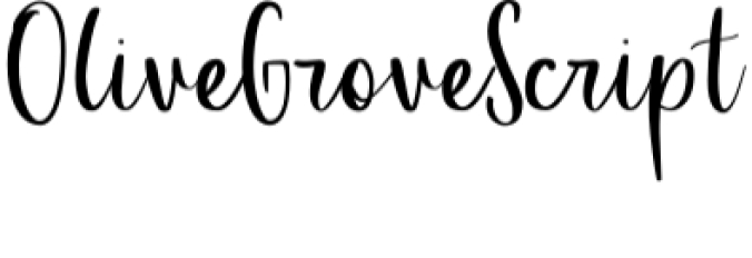 Olive Grove Font Preview