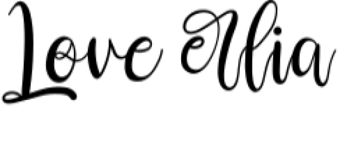 Love Erlia Font Preview