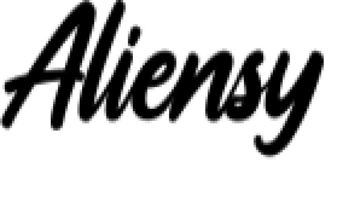 Aliensy Font Preview