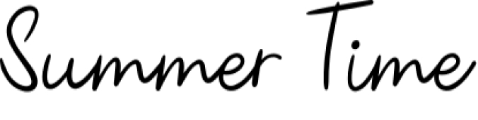 Summer Time Font Preview