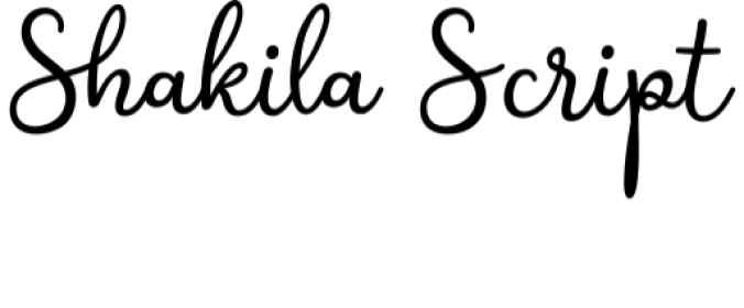 Shakila Font Preview