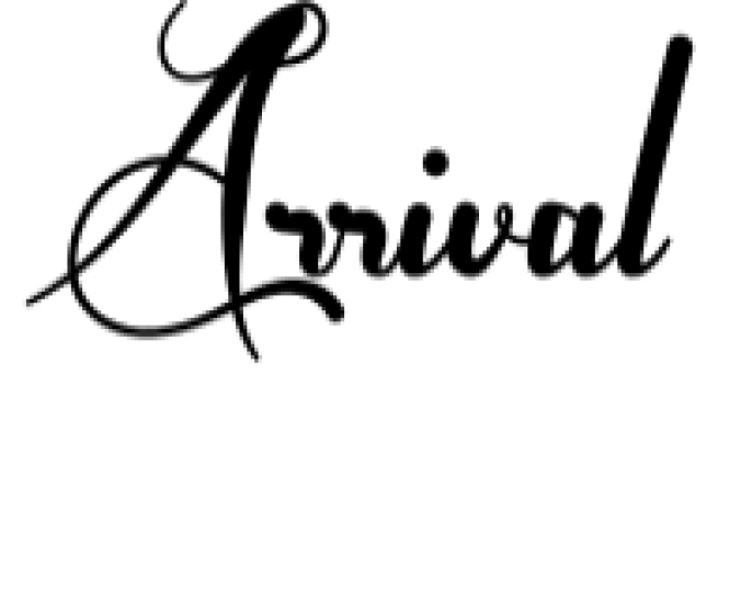 Arrival Font Preview