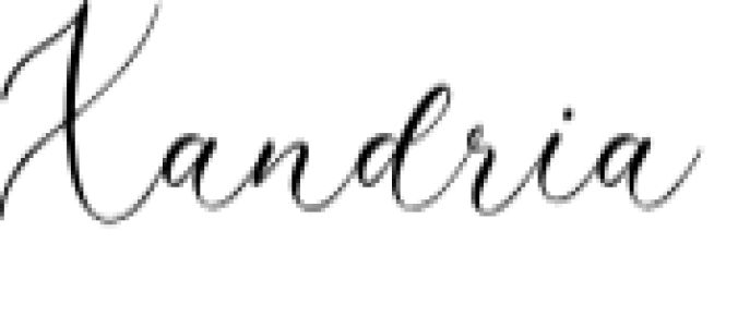 Xandria Font Preview